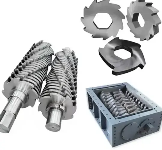 Cuchillas trituradoras de doble eje